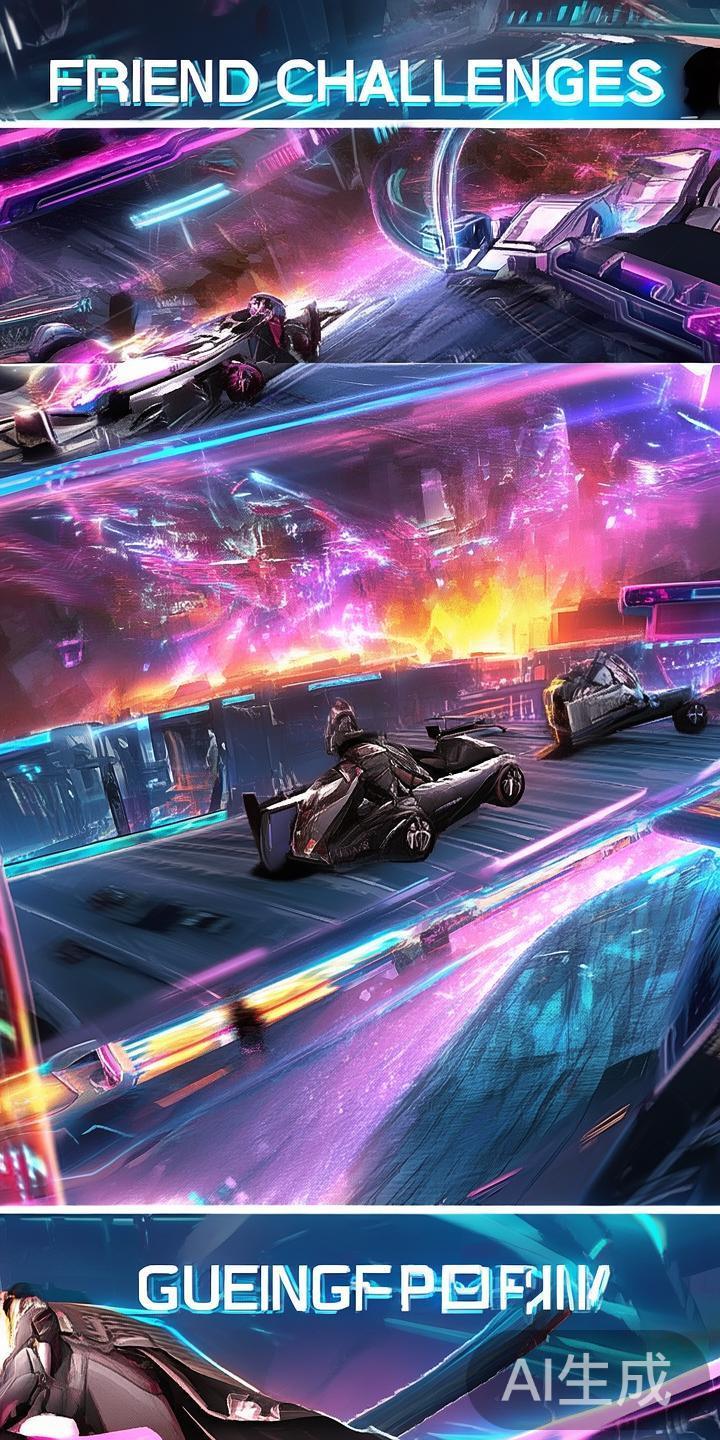 虽然不是传统电竞游戏，但在飞车世界中加入了“好友挑